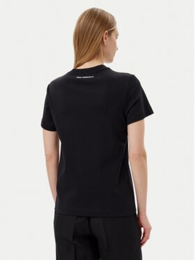 KARL LAGERFELD T-Shirt A2W17119 Czarny Regular Fit