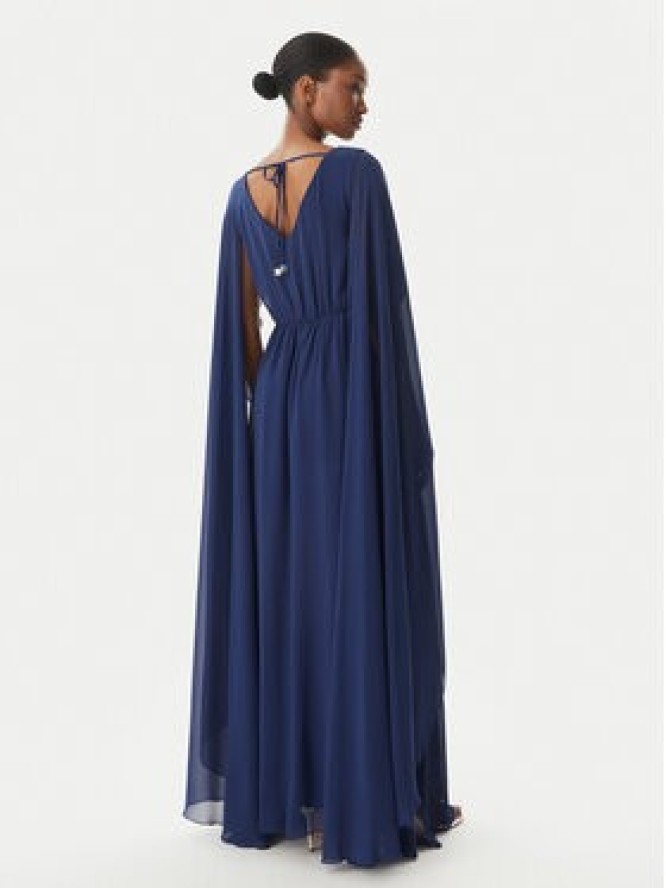 Rinascimento Sukienka wieczorowa CFC0123079003 Granatowy Regular Fit