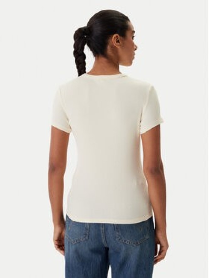 Tommy Jeans T-Shirt Essential DW0DW17383 Beżowy Slim Fit