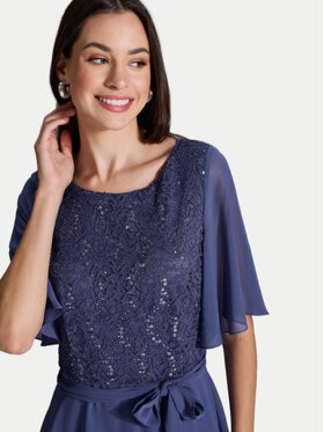 Swing Sukienka koktajlowa 5AI02500 Niebieski Regular Fit