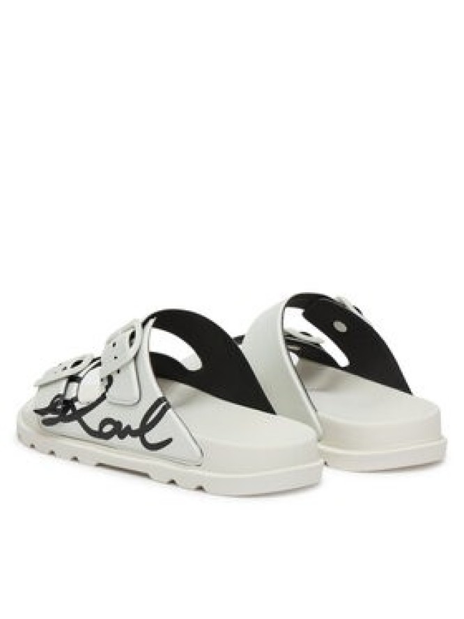 KARL LAGERFELD Klapki Kondo Tred KL80972 Biały