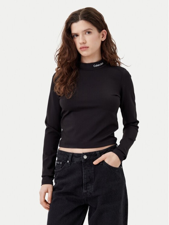 Calvin Klein Jeans Bluzka J20J224763 Czarny Regular Fit
