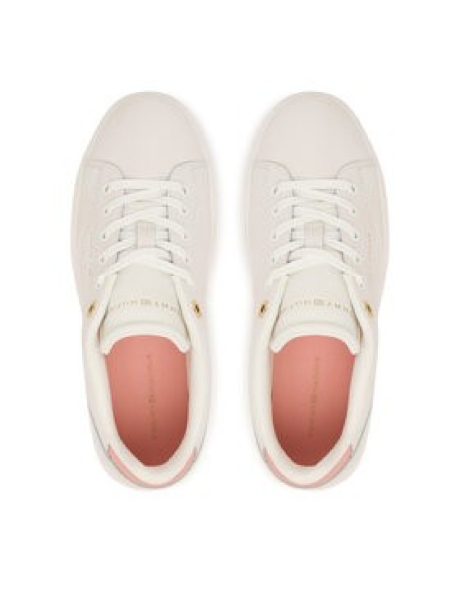 Tommy Hilfiger Sneakersy Th Chic Sneaker FW0FW09105 Kremowy