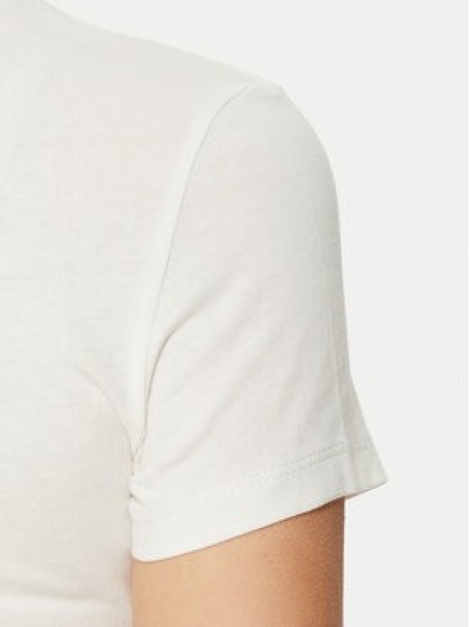 Tommy Jeans T-Shirt Linear DW0DW18398 Biały Slim Fit