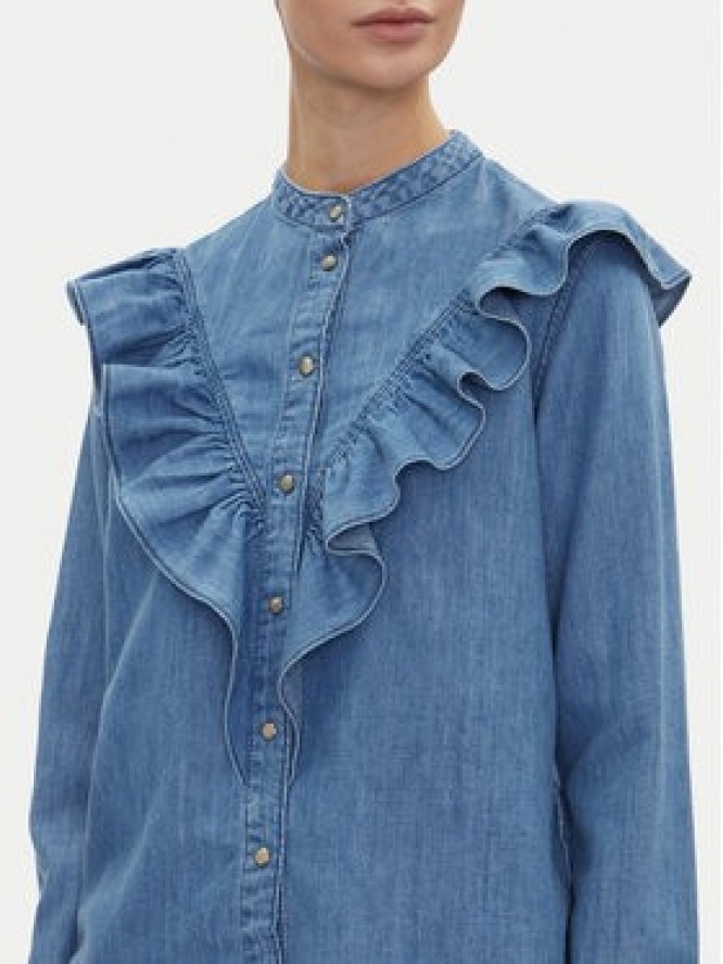 Pepe Jeans Koszula jeansowa Katia PL305092 Niebieski Regular Fit