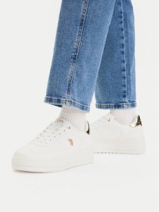 U.S. Polo Assn. Sneakersy EO-CASEY001W/GY1 Biały