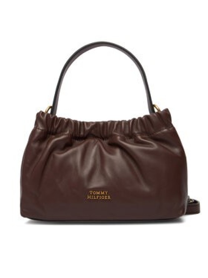 Tommy Hilfiger Torebka Soft Leather Mini Crossover AW0AW18306 Brązowy