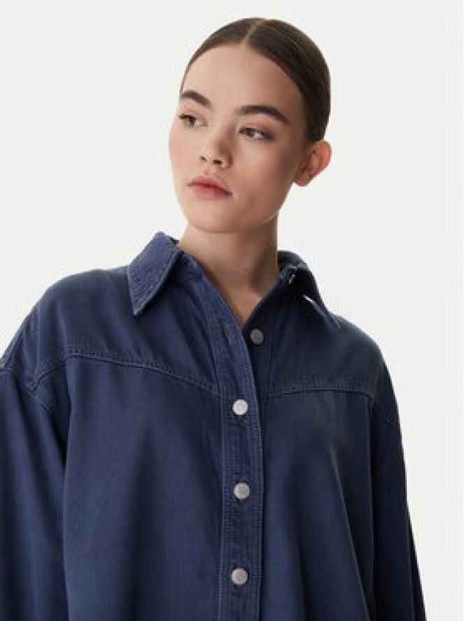 BOSS Koszula jeansowa 50552520 Szary Oversize