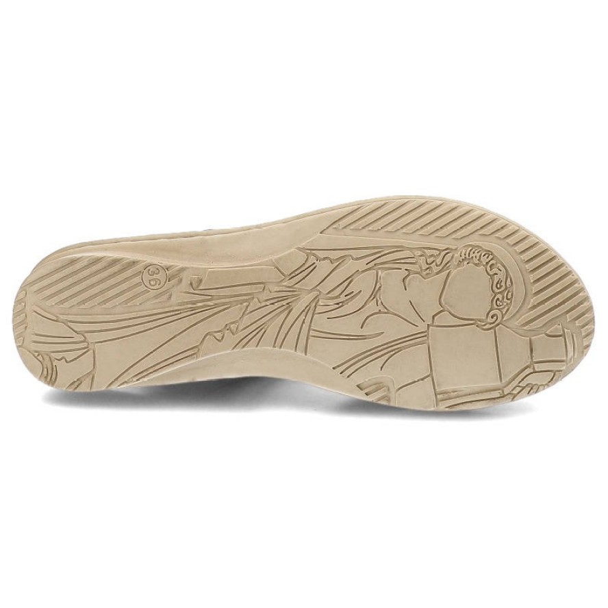 Czarne Sandały Lanqier Wygodne Skórzane Buty