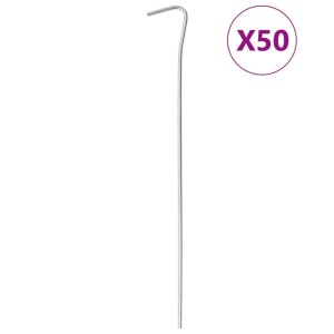VidaXL Śledzie namiotowe 50 szt. 3 mm x 23 cm stal ocynkowana
