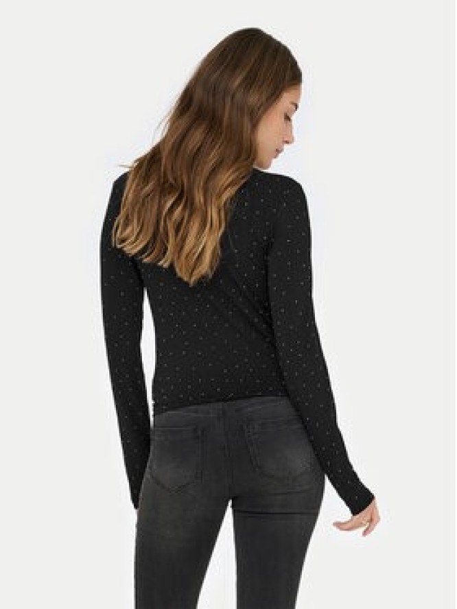 ONLY Bluzka Zita 15358986 Czarny Slim Fit