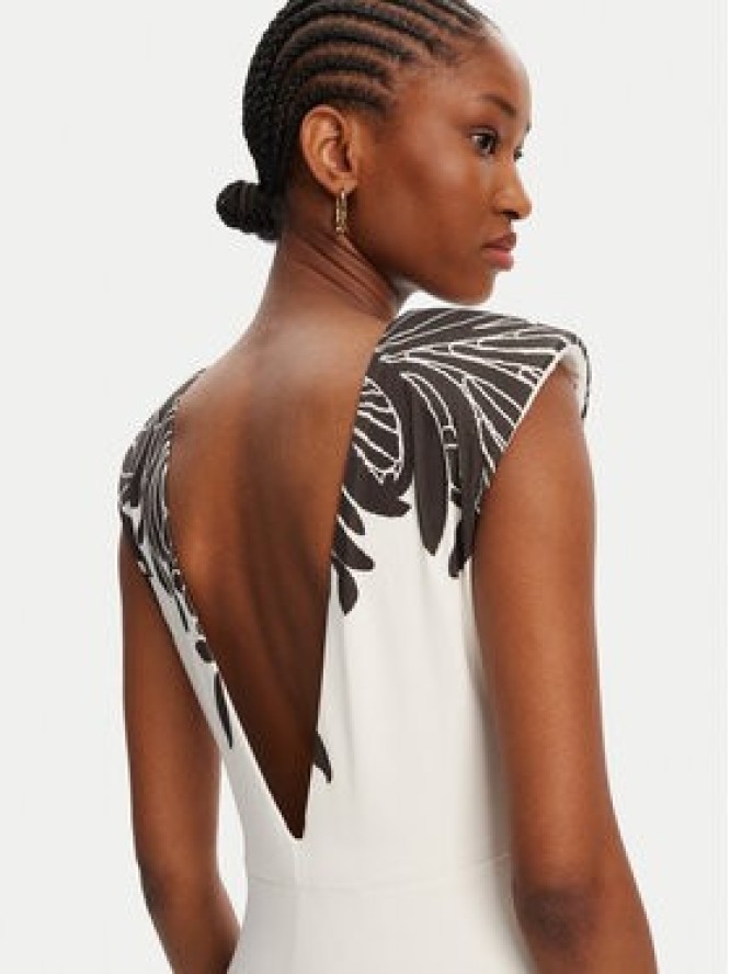 ACCESS FASHION Sukienka wieczorowa 53-3311-052 Biały Slim Fit