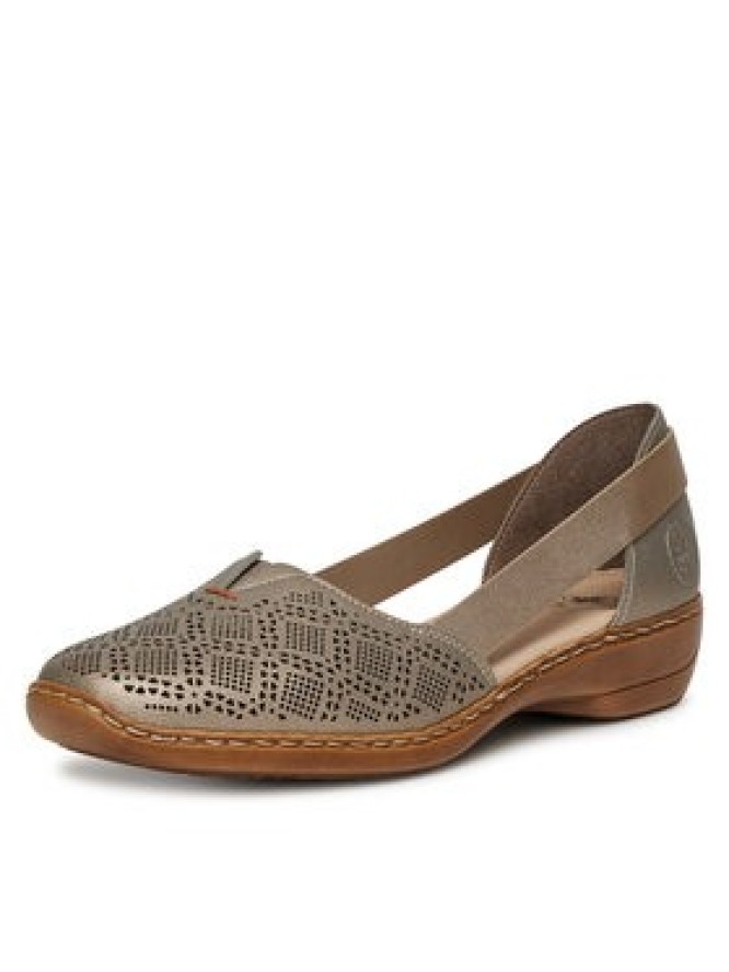 Rieker Półbuty 41351-90 Beżowy