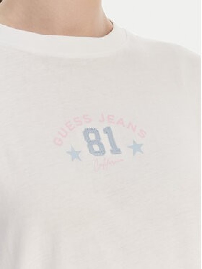 Guess Jeans T-Shirt W6RI20 K8HM0 Biały Oversize
