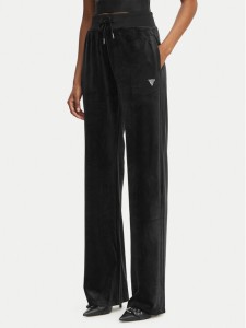 Guess Spodnie dresowe V3BB26 K0232 Czarny Regular Fit