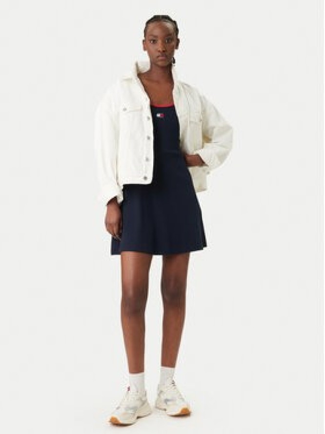 Tommy Jeans Sukienka codzienna DW0DW22335 Granatowy Slim Fit