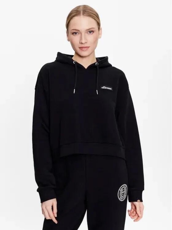 ELLESSE BLUZA DAMSKA Z KAPTUREM SPORTOWA KOLOR CZARNY