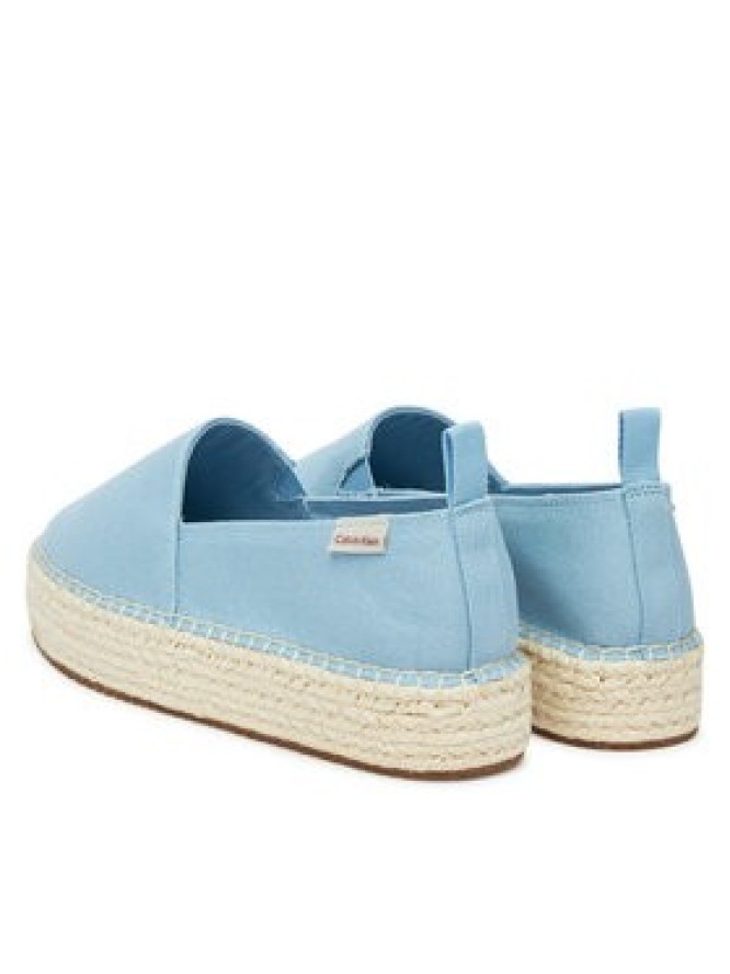Calvin Klein Jeans Espadryle Platform Espadrille Ml Cs YW0YW01871 Błękitny