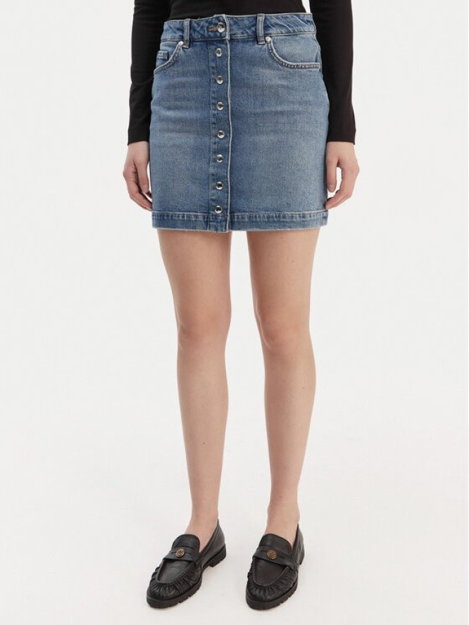 HUGO Spódnica jeansowa Gilvie 50553182 Niebieski Regular Fit