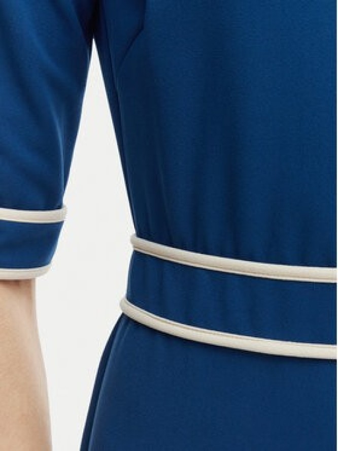 Rinascimento Sukienka koktajlowa CFC0127991003 Niebieski Slim Fit