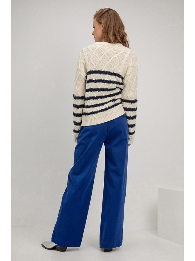 Josephine & Co Sweter "Soof" w kolorze białym rozmiar: M