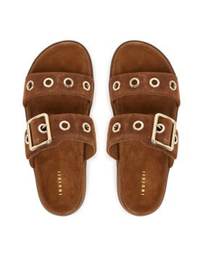 Inuikii Klapki Tilda Buckle 1004.003.0631 Brązowy ciemny