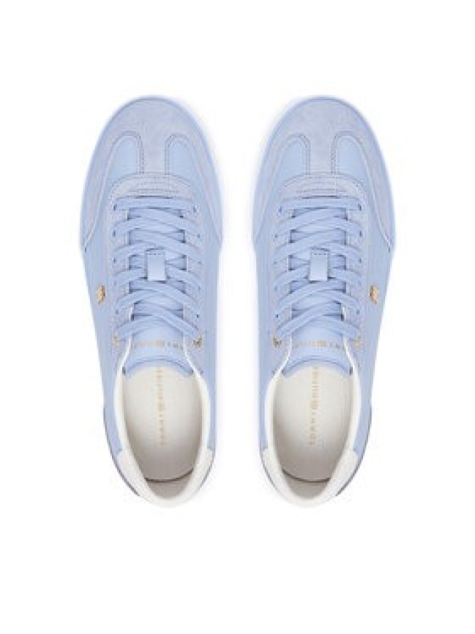 Tommy Hilfiger Sneakersy Th Chic Low Vulc FW0FW09391 Niebieski jasny