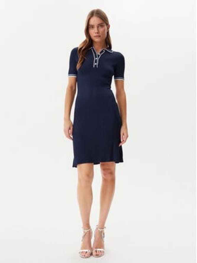 Guess Sukienka dzianinowa W5GK84 Z3L10 Granatowy Regular Fit