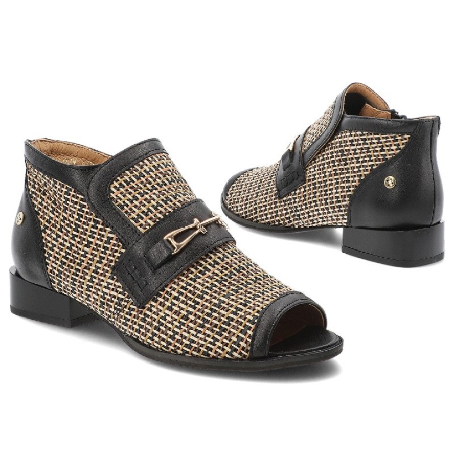 Beżowe Botki Maciejka Eleganckie Obuwie Damskie