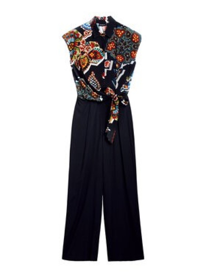 Desigual Kombinezon Paisley 25SWPW20 Czarny Regular Fit