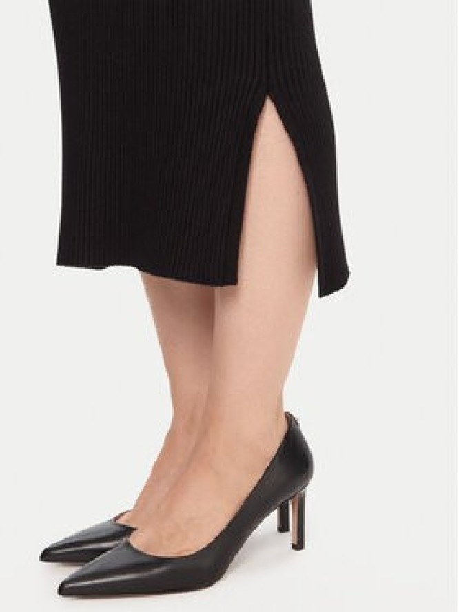 French Connection Sukienka dzianinowa 71ZJB Czarny Slim Fit