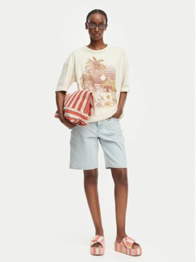 Billabong T-Shirt Will Find Me Here EBJZT00582 Beżowy jasny Loose Fit