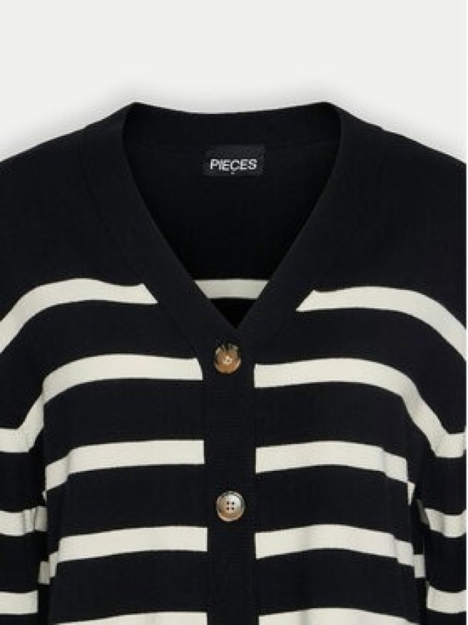 Pieces Kardigan Sia 17150971 Czarny Loose Fit