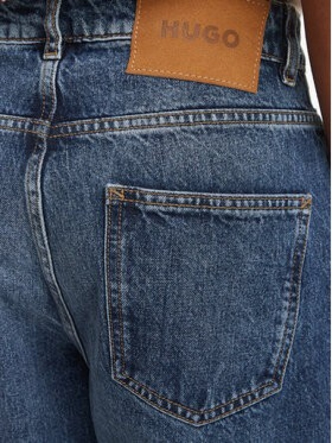 HUGO Jeansy Leni 50564951 Granatowy Relaxed Fit