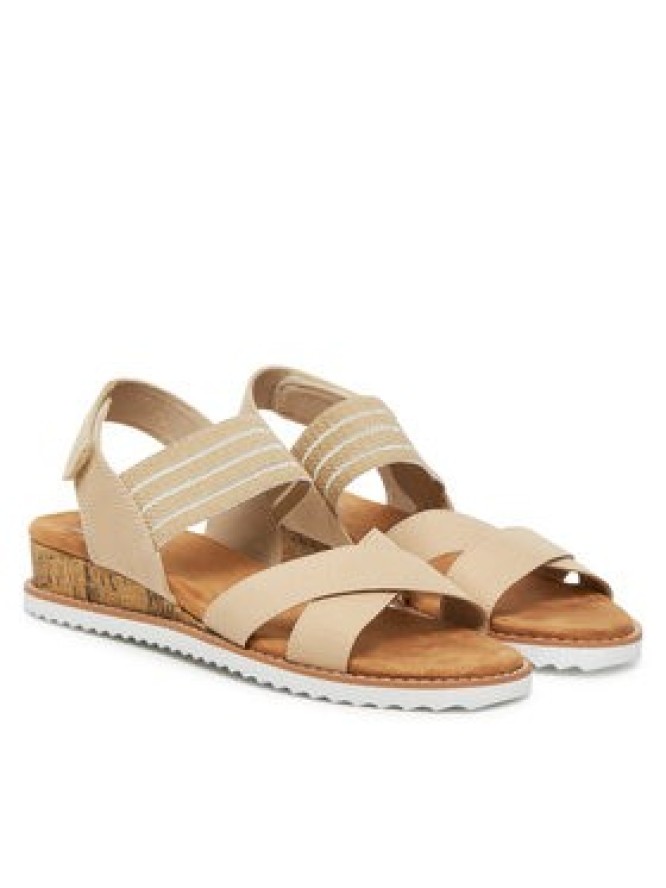 Skechers Sandały BOBS Desert Kiss-Shore Enough 114130/NAT Beżowy