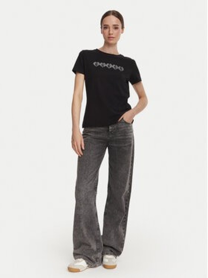 Guess T-Shirt V6YI08 K4689 Czarny Regular Fit