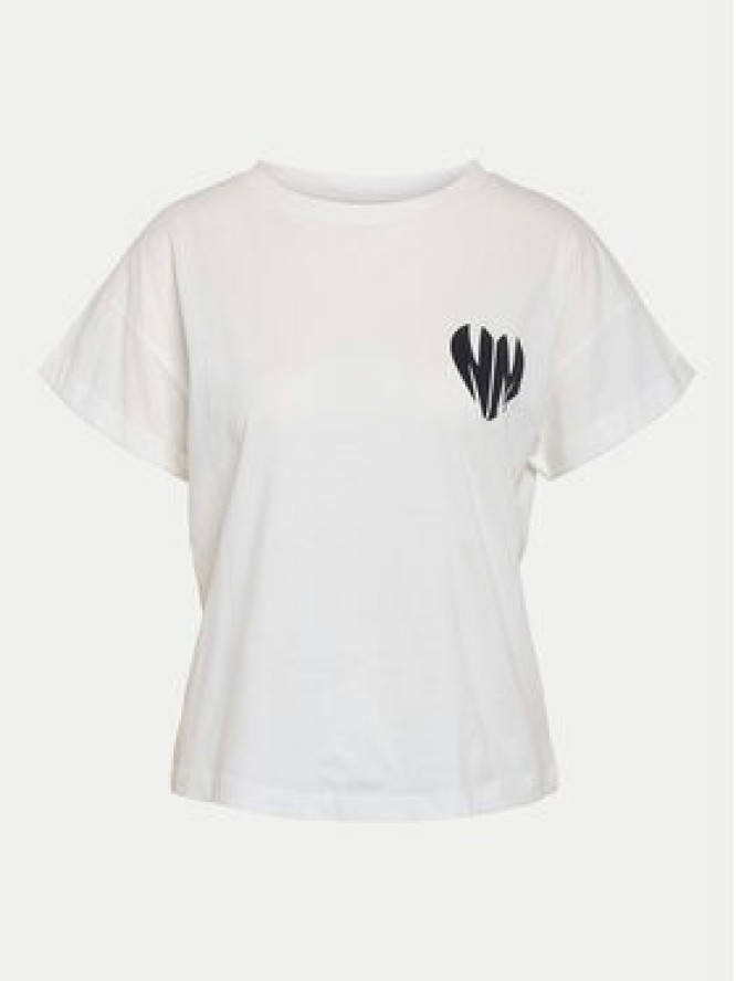Noisy May T-Shirt Gaby 27032954 Biały Regular Fit