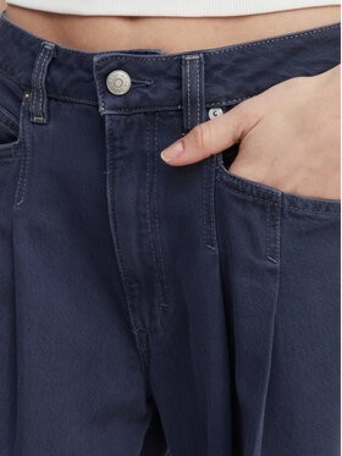 BOSS Jeansy Slouchy 50552533 Granatowy Wide Leg