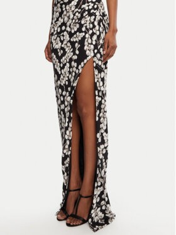 Balmain Sukienka wieczorowa DF0RN195JJ33 Czarny Regular Fit