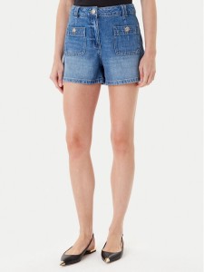 Morgan Szorty jeansowe 251-SHAMIZ Niebieski Slim Fit