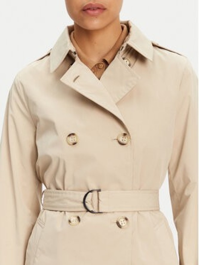 Geox Płaszcz przejściowy Claudin W5522N T3070 F5248 Écru Regular Fit