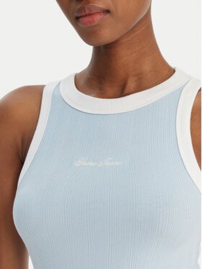 Guess Jeans Top W6GPZ8 KF641 Błękitny Slim Fit