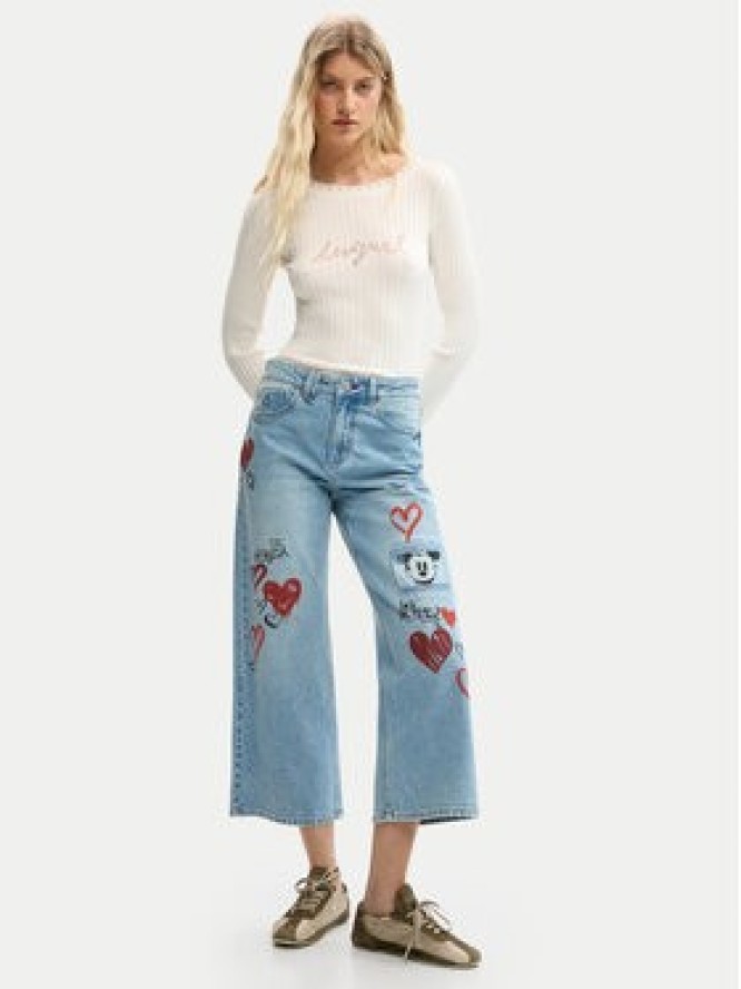 Desigual Jeansy Herry 26SWDD16 Niebieski Straight Fit