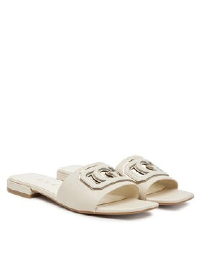 Guess Klapki FLJTAR LEA19 Écru