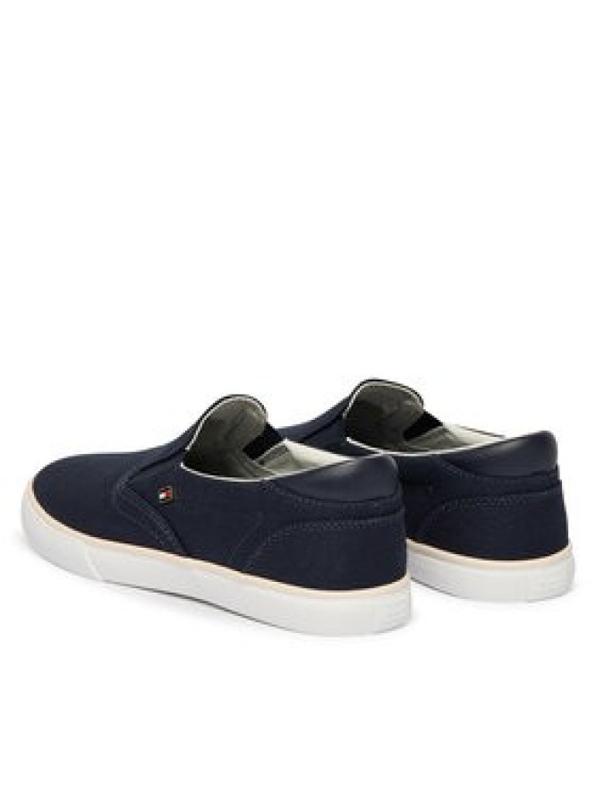 Tommy Hilfiger Tenisówki Th Low Profile Slip On FW0FW09103 Granatowy