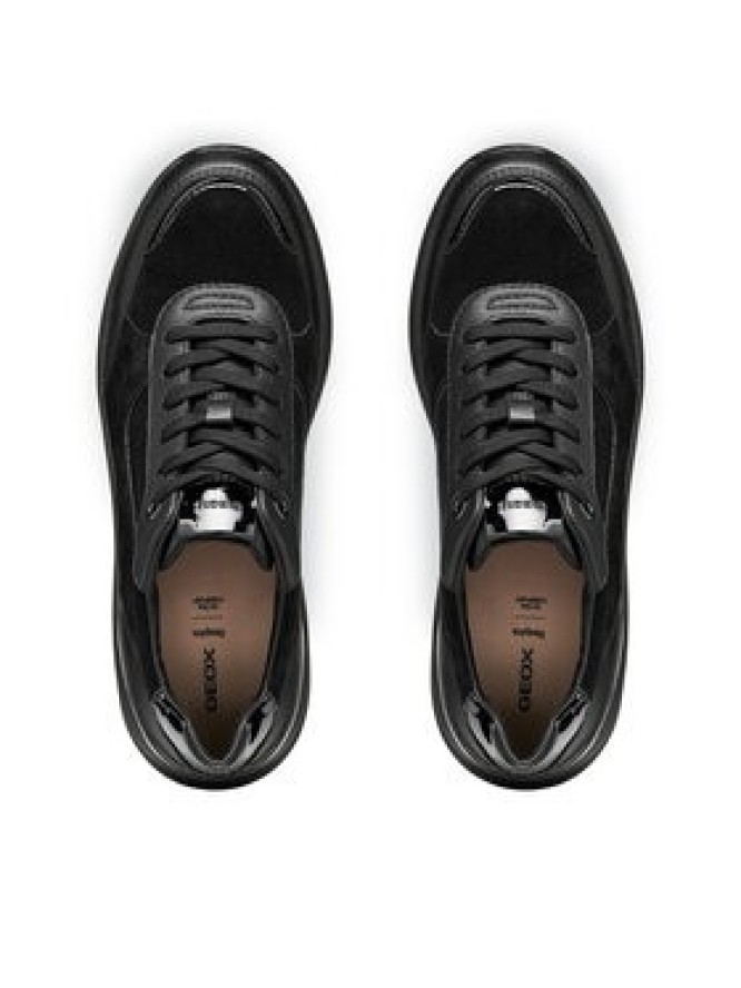 Geox Sneakersy D Spherica Ec13 D65WAB 2285 C9999 Czarny