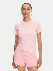 Juicy Couture T-Shirt La Beach JCWCT125319 Różowy Regular Fit