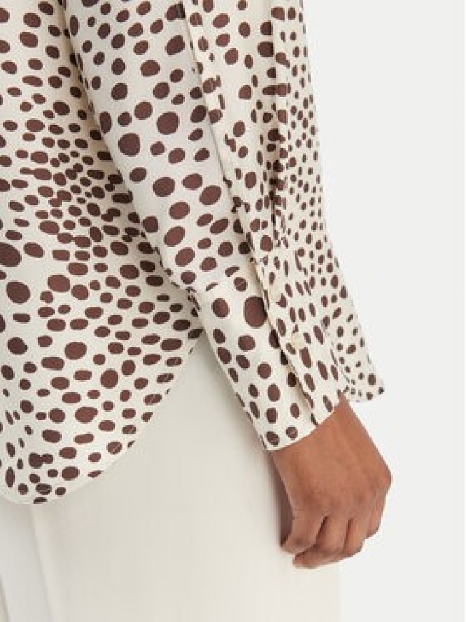 Marella Koszula Salve 2613111141 Écru Relaxed Fit