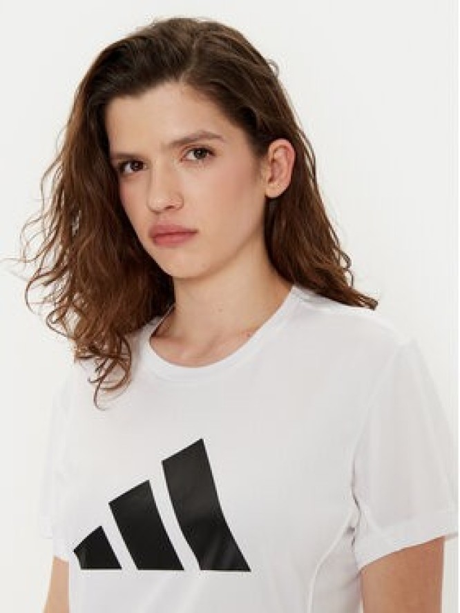 adidas Koszulka techniczna Run It IN0111 Biały Regular Fit