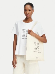 Marella T-Shirt Gola 2615971072 Écru Regular Fit